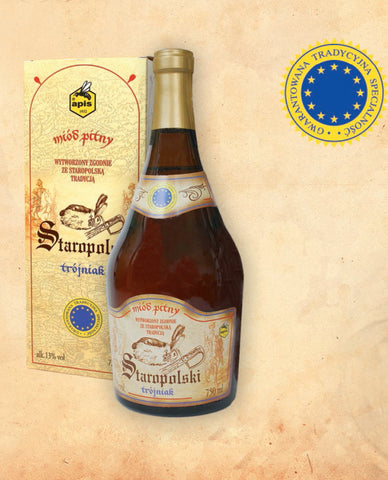 Vin vechi din miere de albine (Mied) Staropolski